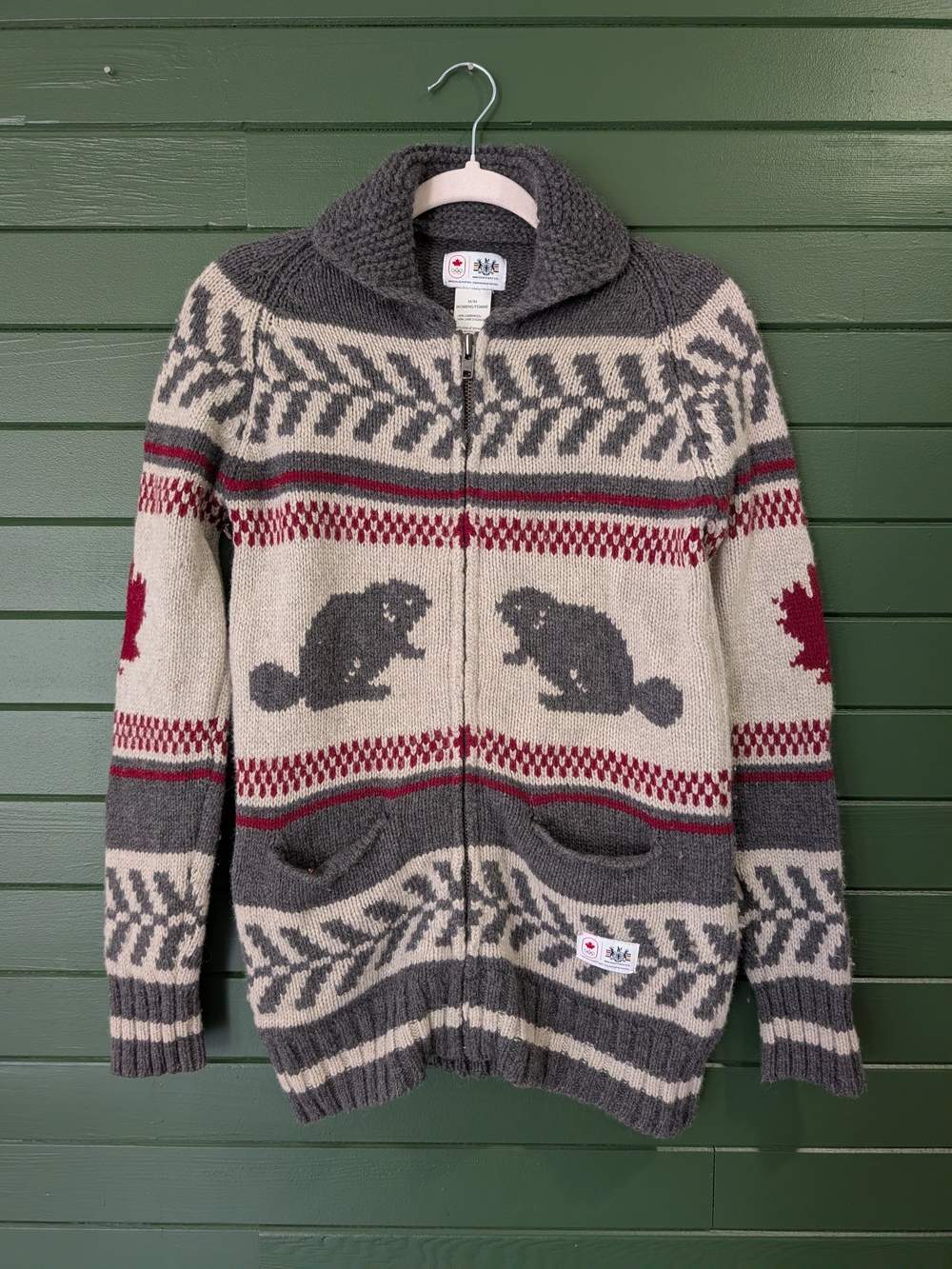 Hudson's Bay Olympic Beaver Wool Sweater Jacket
